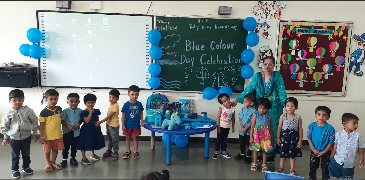 Blue Color Day Celebration at MIT VGS Sangli