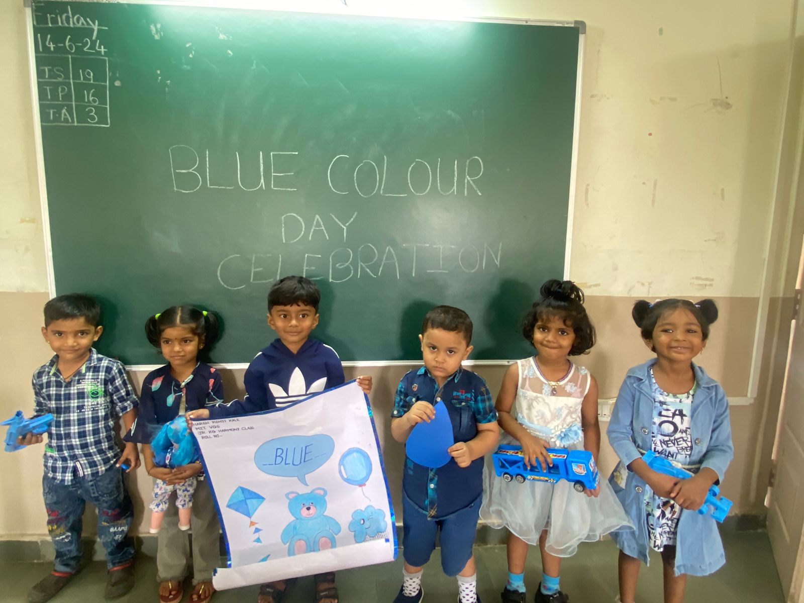 Blue Color Day Celebration at MIT VGS Solapur