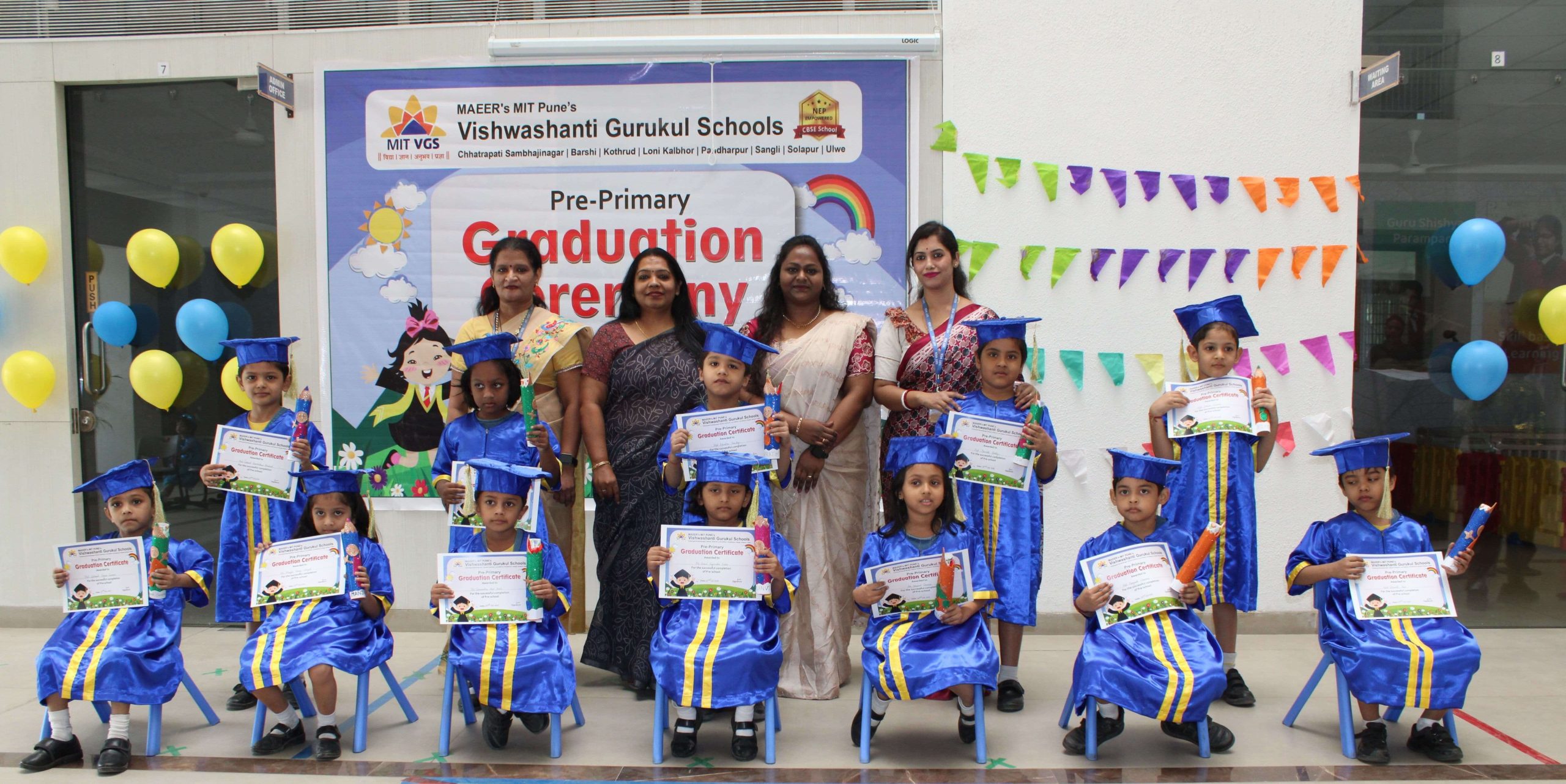Pre-primary garduation Day Celebration at MIT VGS Ulwe