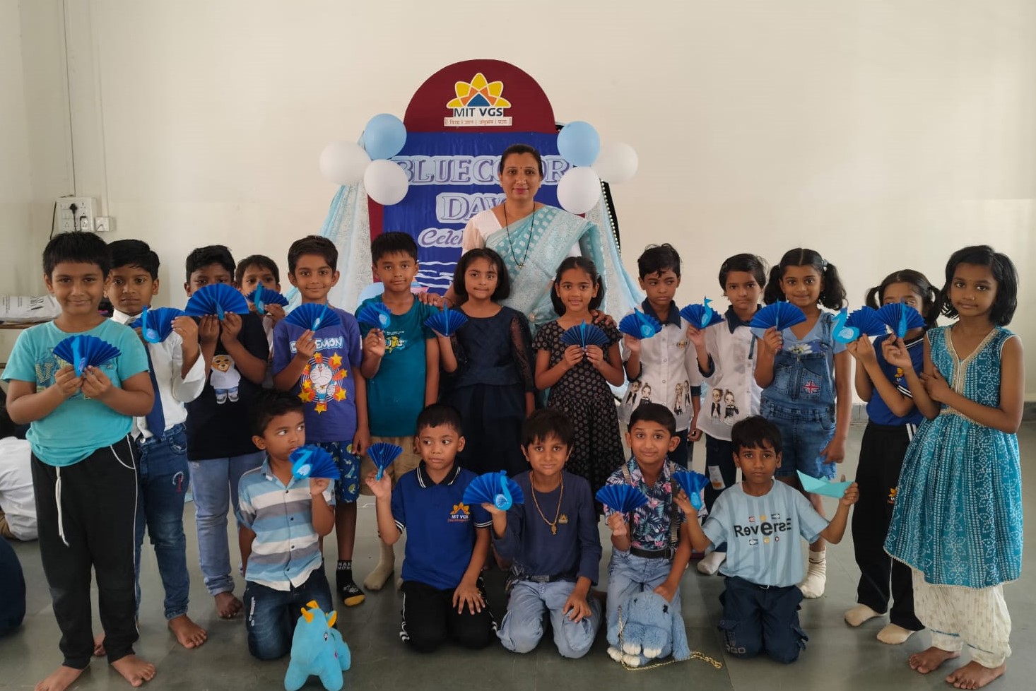Blue Colour Day Celebration at MIT VGS Chh. Sambhajinagar