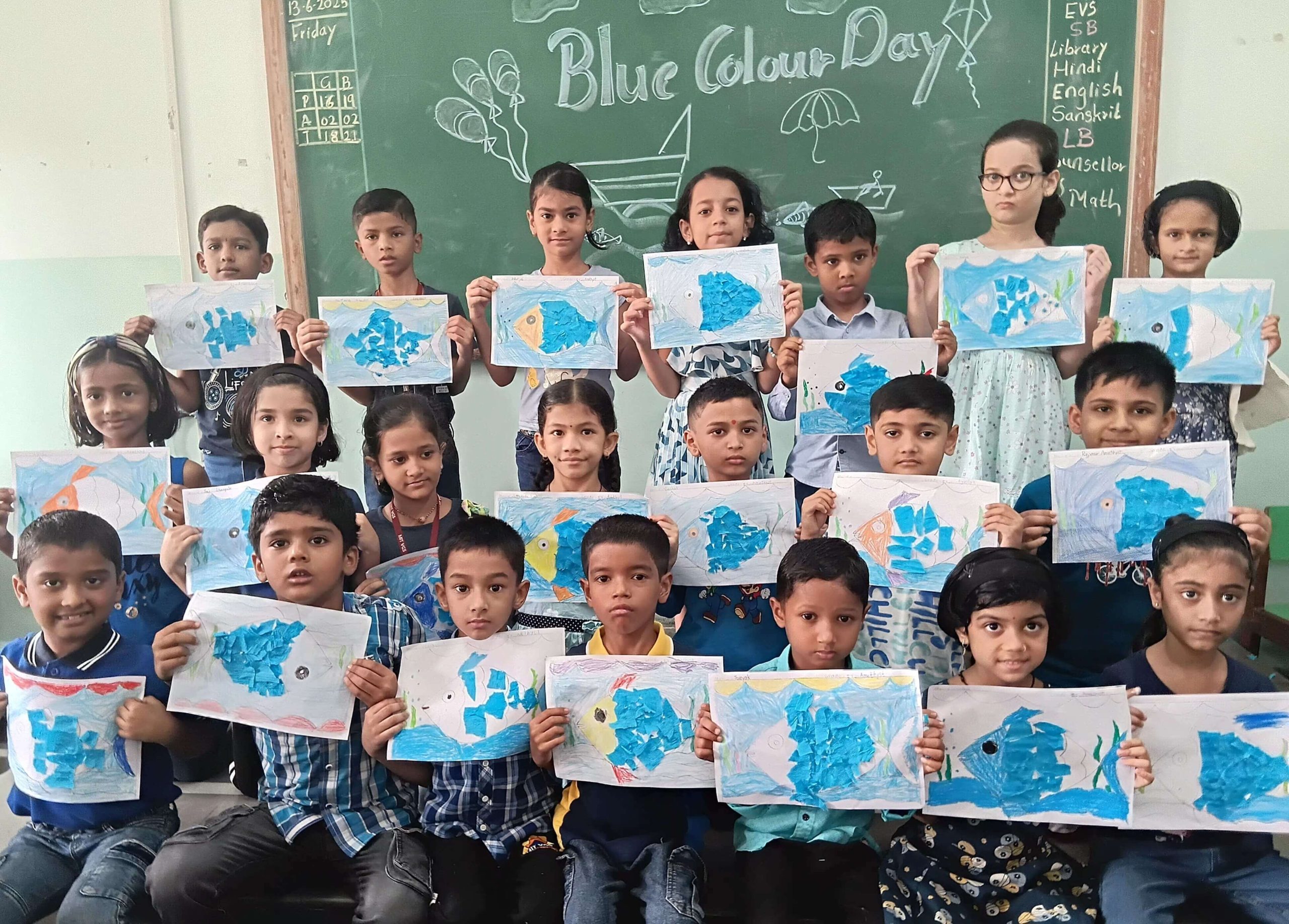 Blue Colour Day Celebration at MIT VGS Kothrud