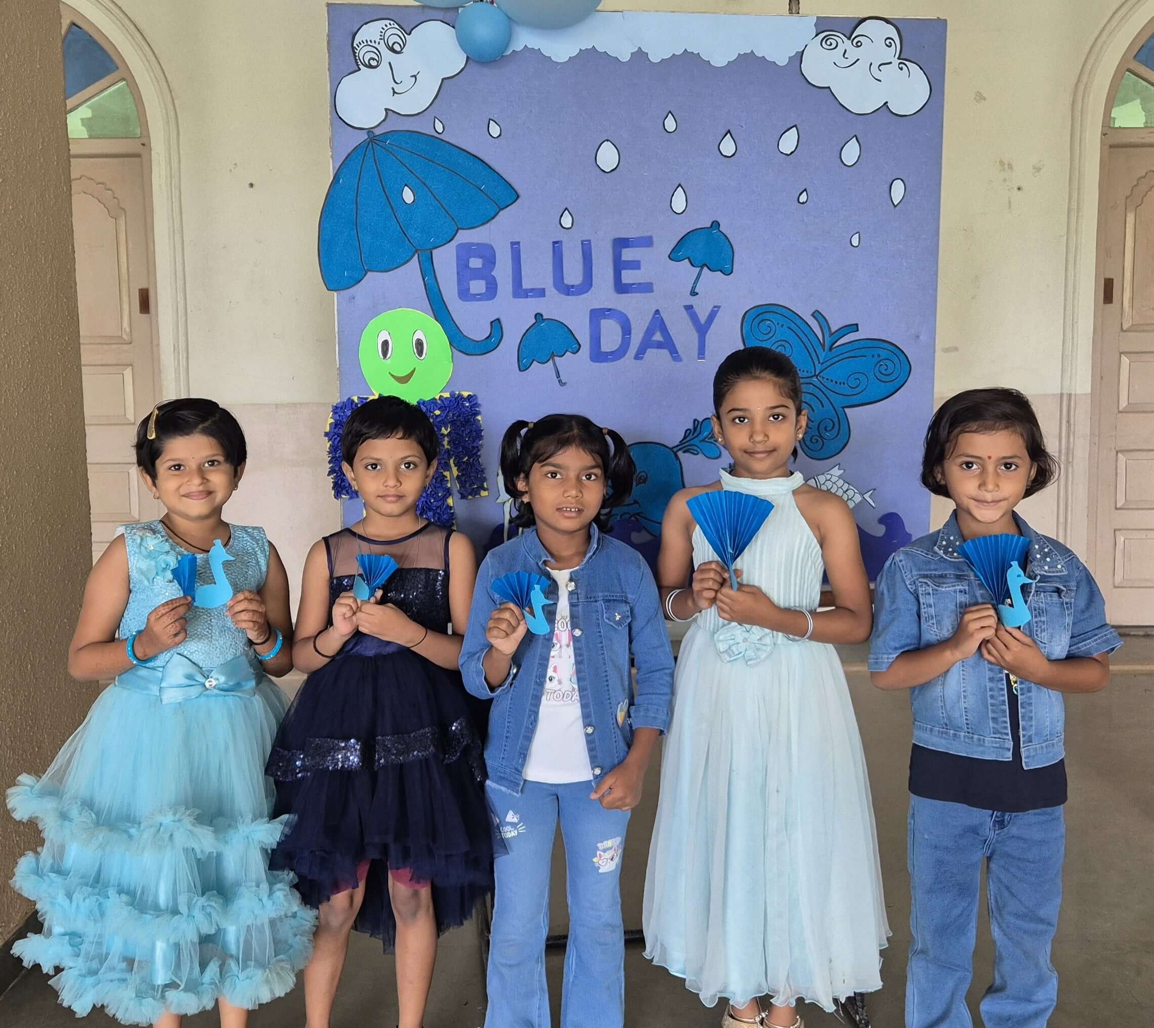 Blue Colour Day Celebration at MIT VGS Solapur