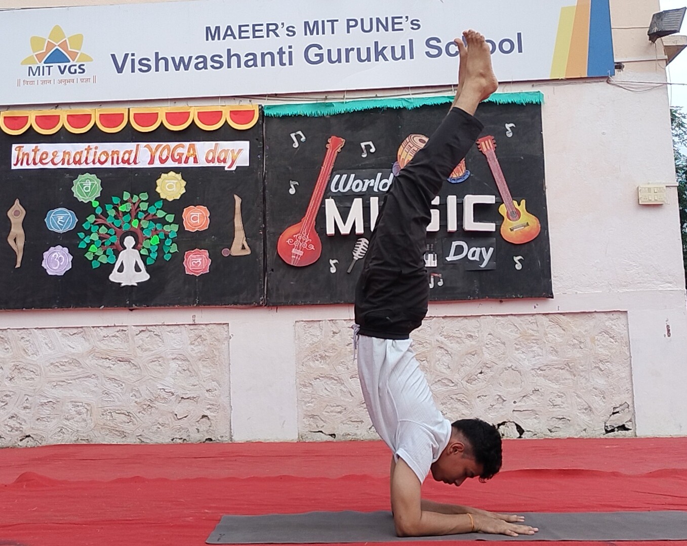 International Yoga Day Celebration at MIT VGS Chh. Sambhajinagar