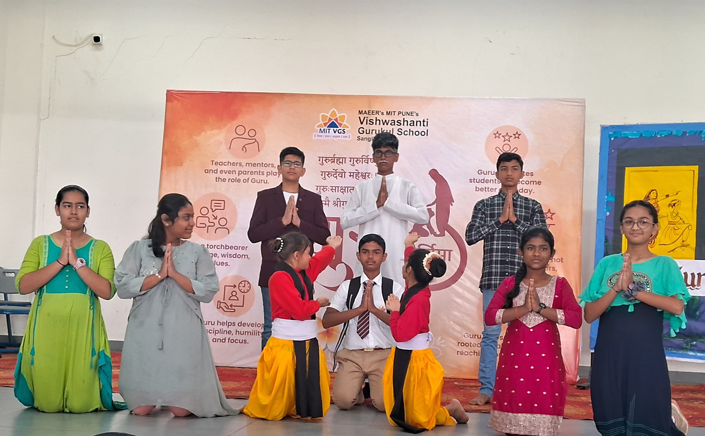 A Heartfelt Tribute to Our Gurus — Guru Pournima Celebrations at MIT VGS Sangli