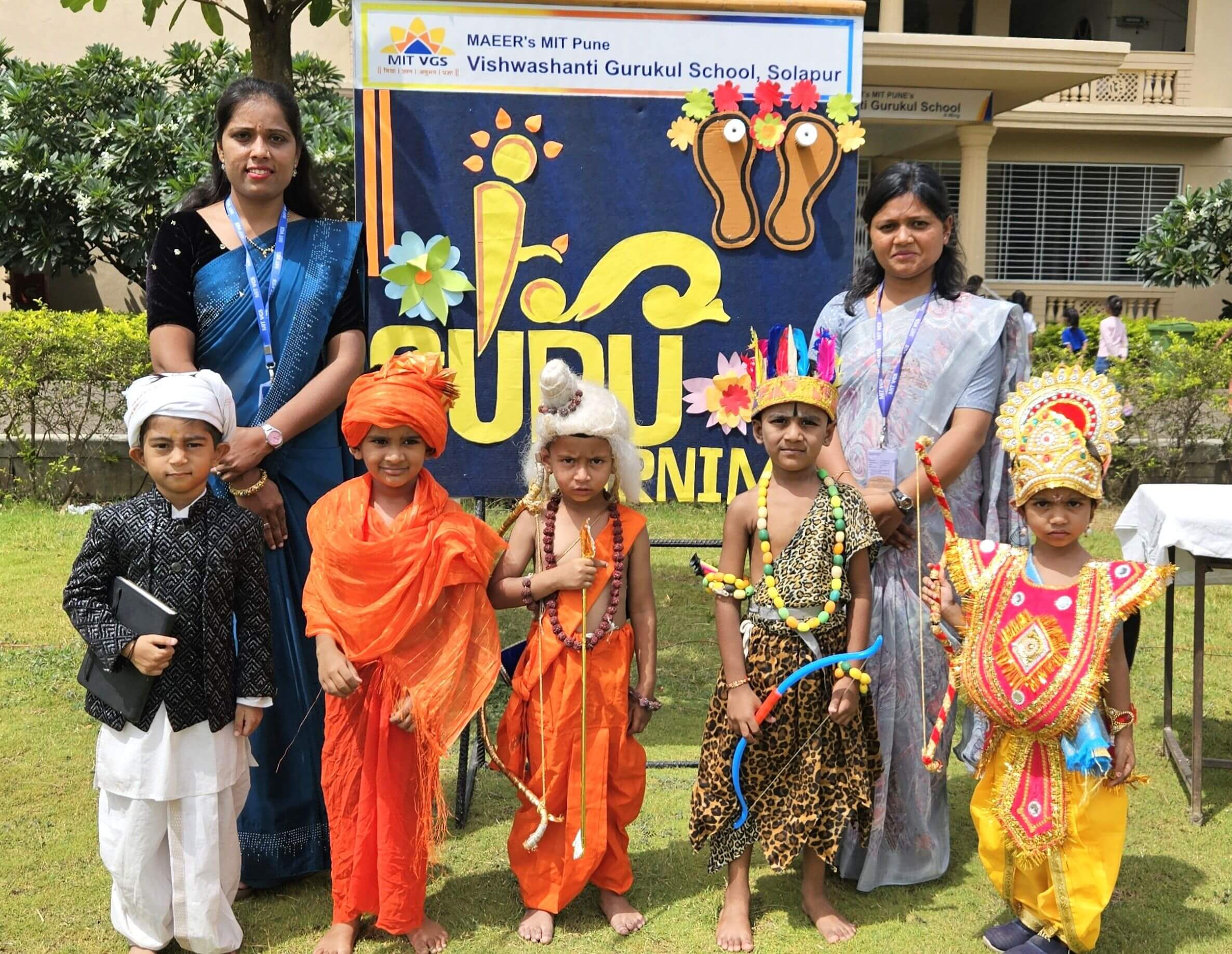 A Heartfelt Tribute to Our Gurus — Guru Pournima Celebrations at MIT VGS Solapur