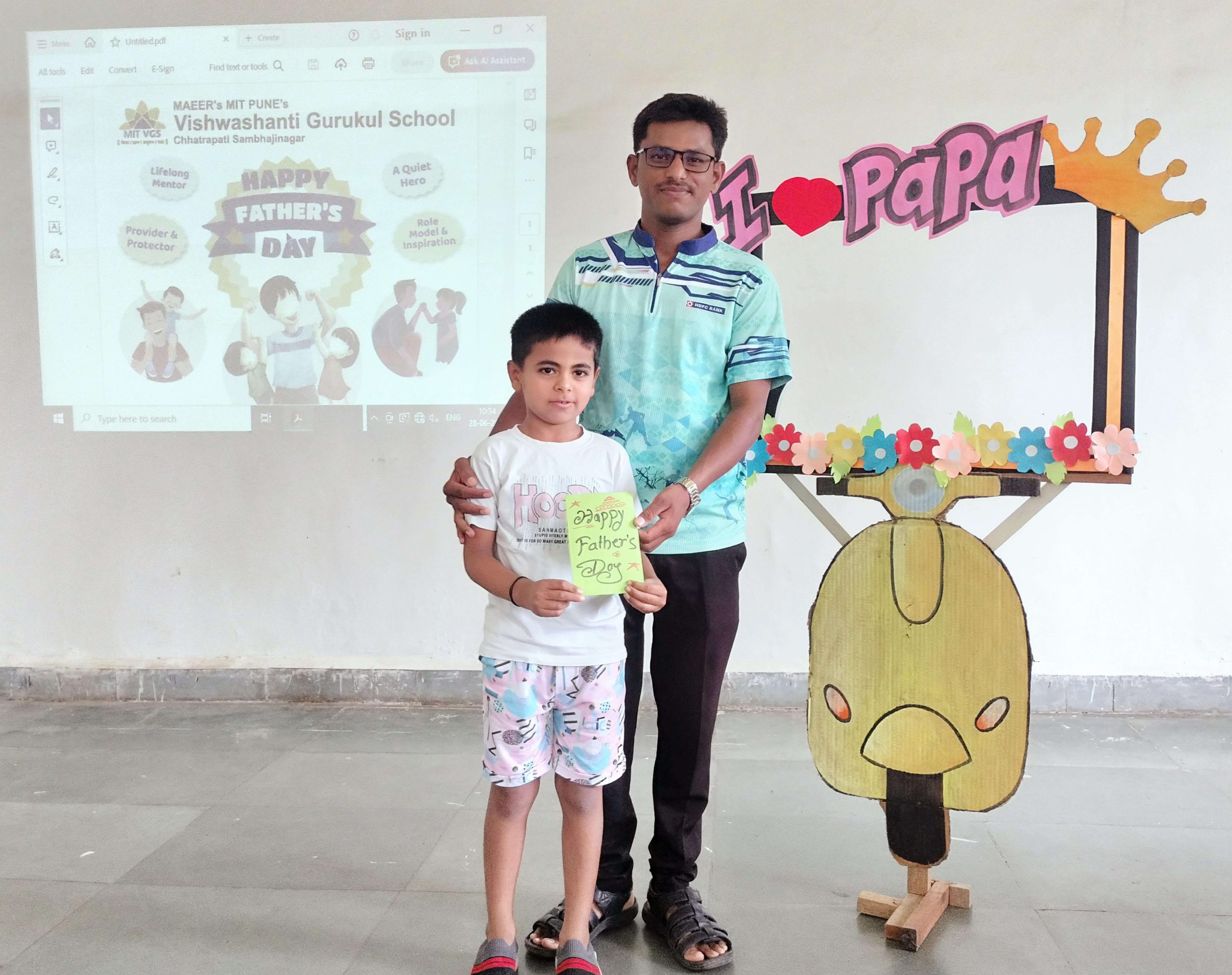 Father's day and Mud day celebration at MIT VGS Chh. Sambhajinagar