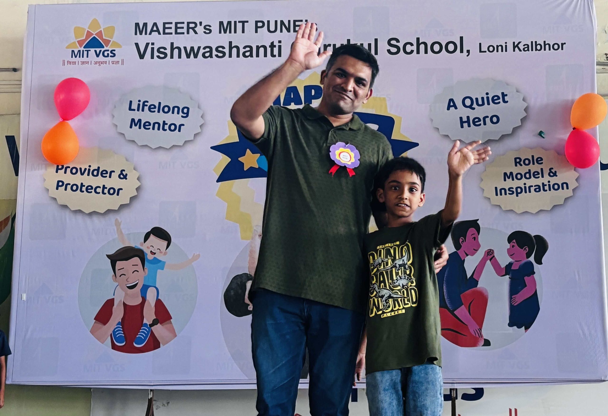 Father's day and Mud day celebration at MIT VGS Loni Kalbhor