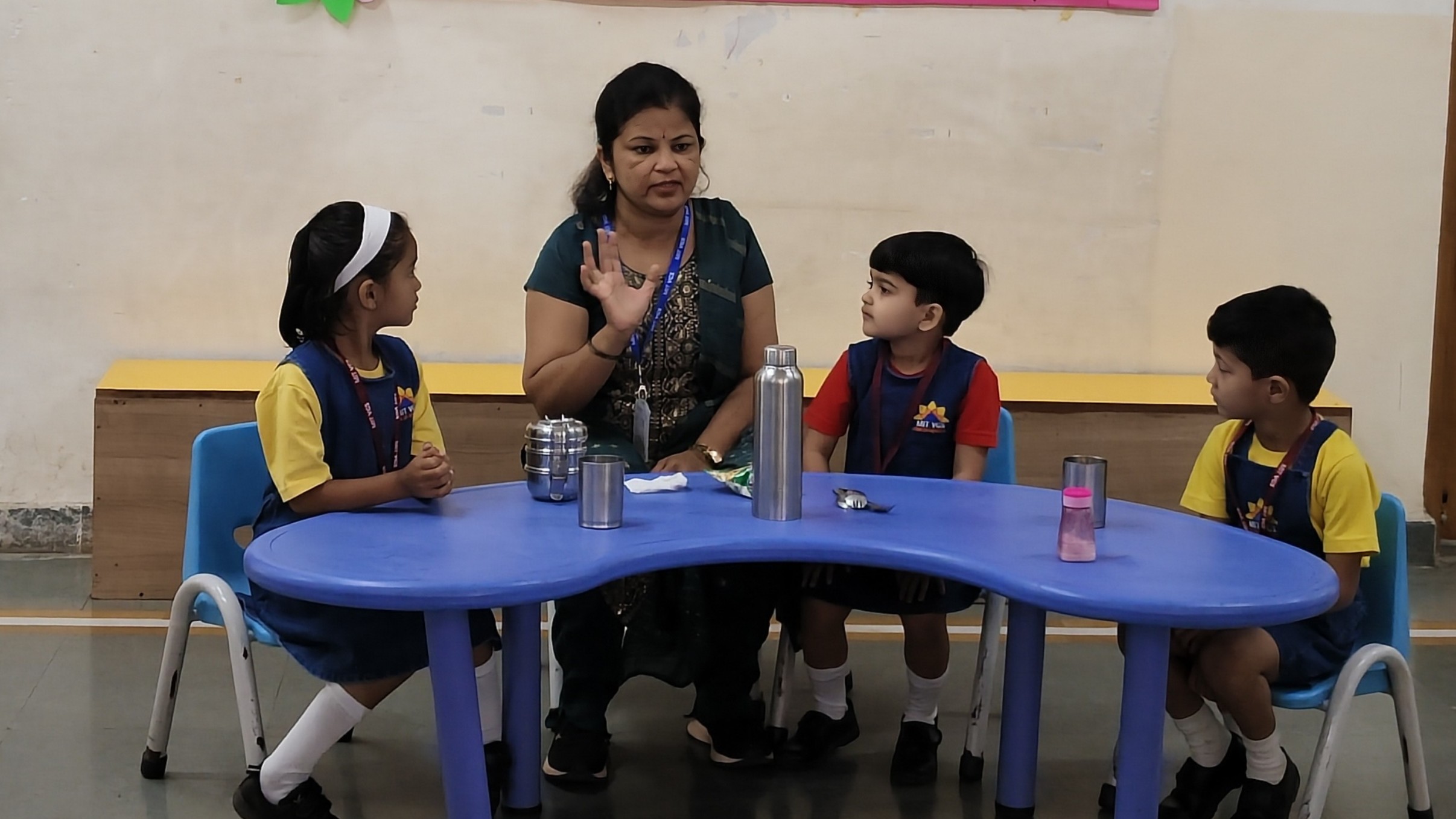 Healthy Eating and Table Manners Taught with Fun at MIT VGS Loni Kalbhor