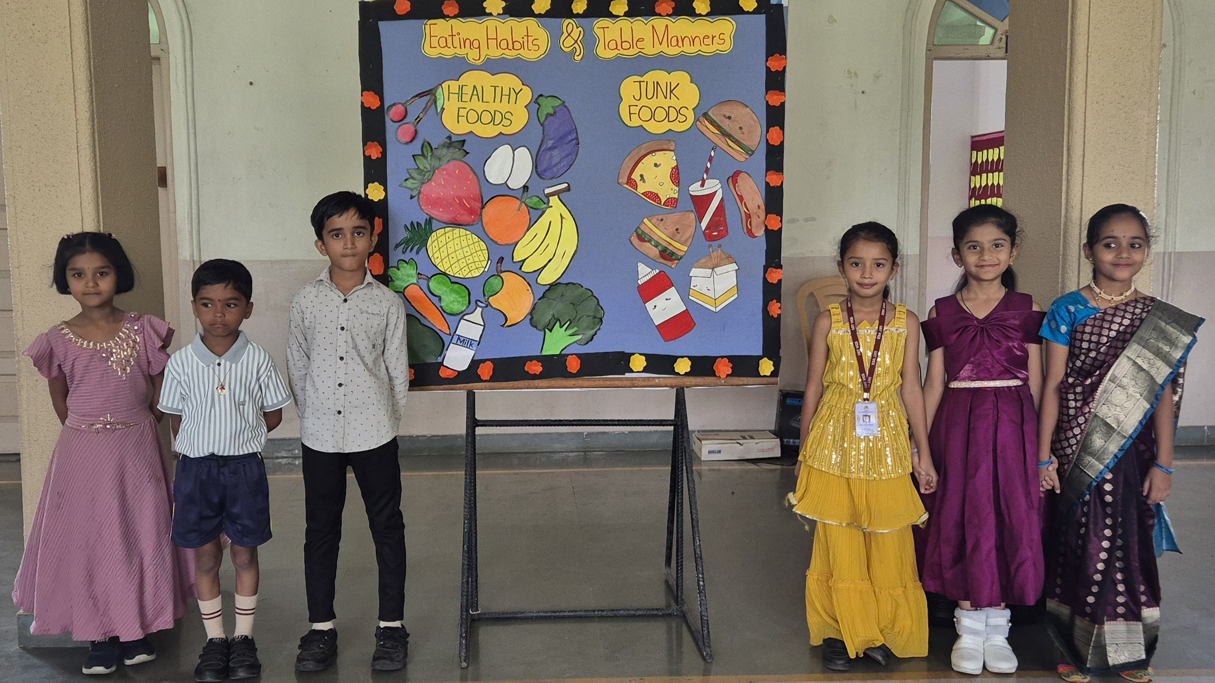 Healthy Eating and Table Manners Taught with Fun at MIT VGS Solapur