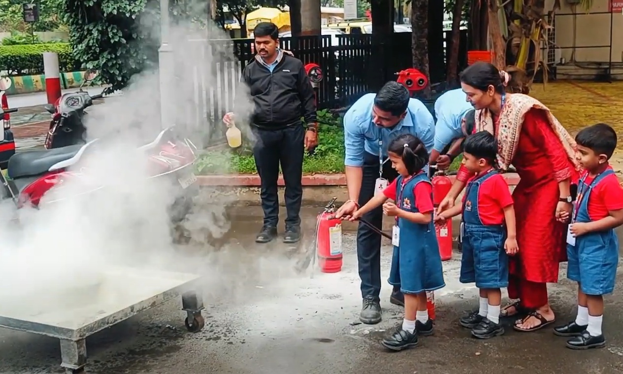 Pre-Primary Students Explore Fire Safety at Amanora Fire Station