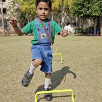 Prep-primary student palying at MIT VGS Solapur